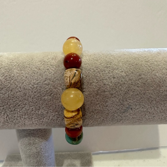 Carolyn Pollack Relios Gemstone Bracelet 925 sterling turquoise, jasper, calcite - Picture 5 of 13